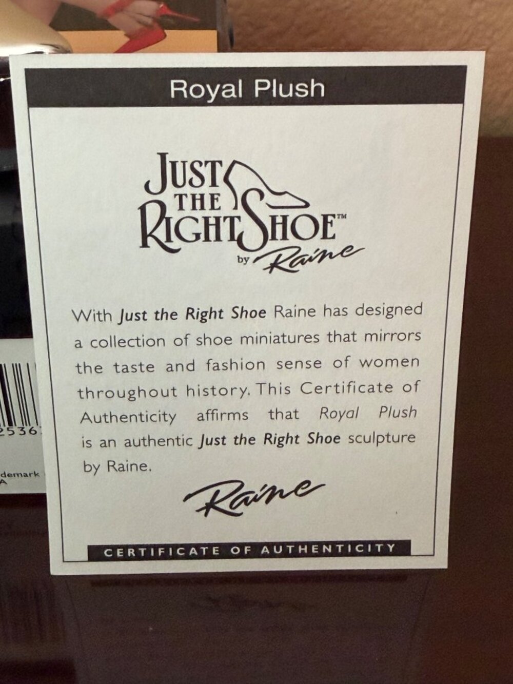2002 Just the Right Shoe by Raine Royal Plush Silver Platform NEW 1 - Picture 12 of 12